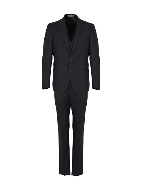 Abito con gilet in lana drop 7 Navy blue Cc Corneliani | 278R98 2768150001